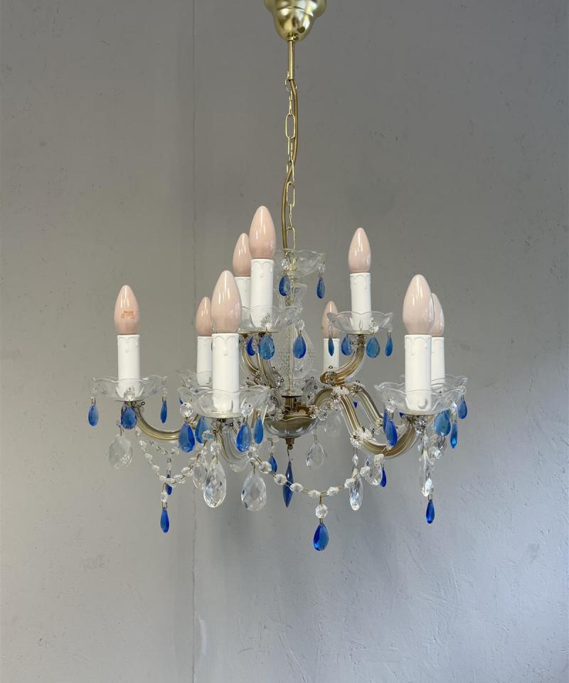 Kattokruunu kristalli 9-valopistettä