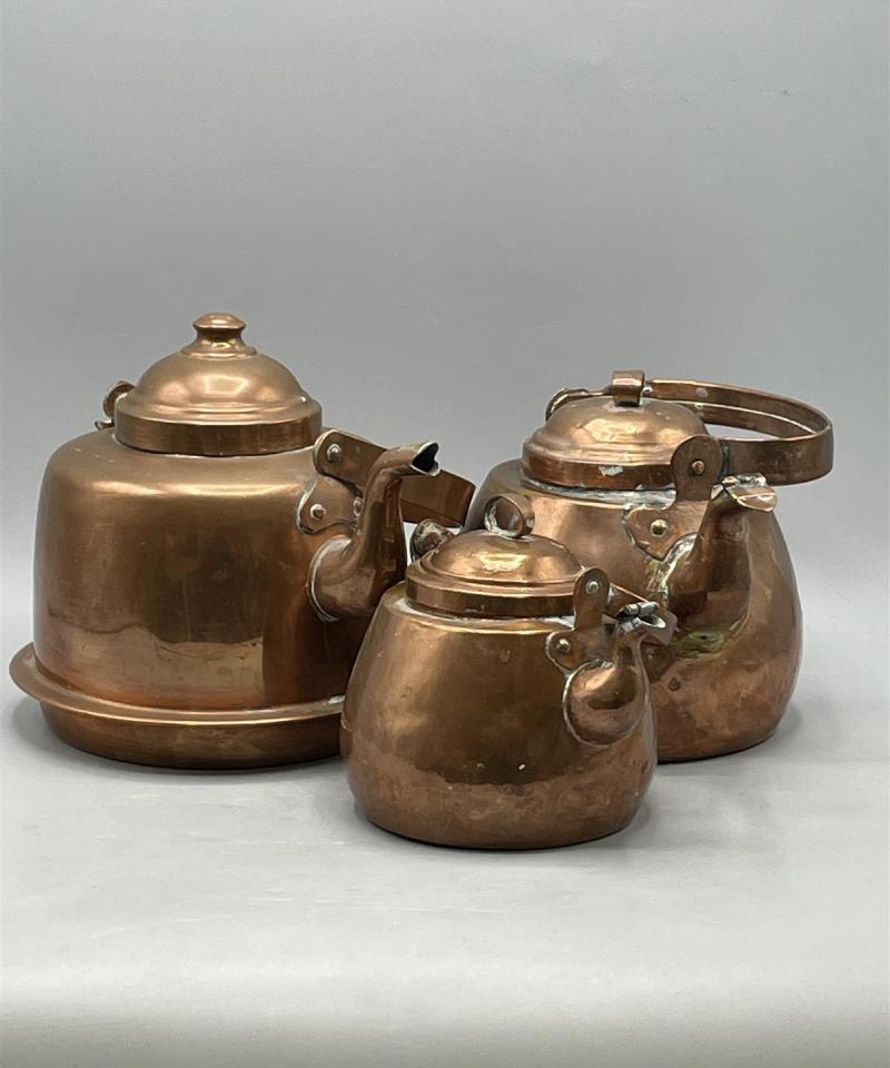 Vintage kuparipannu erikokoiset 3kpl