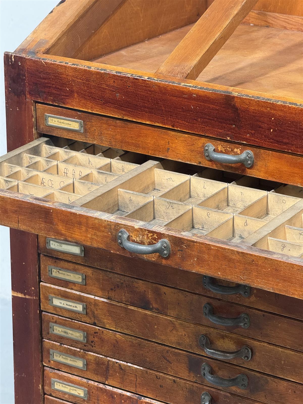 Vintage kirjasinlaatikosto