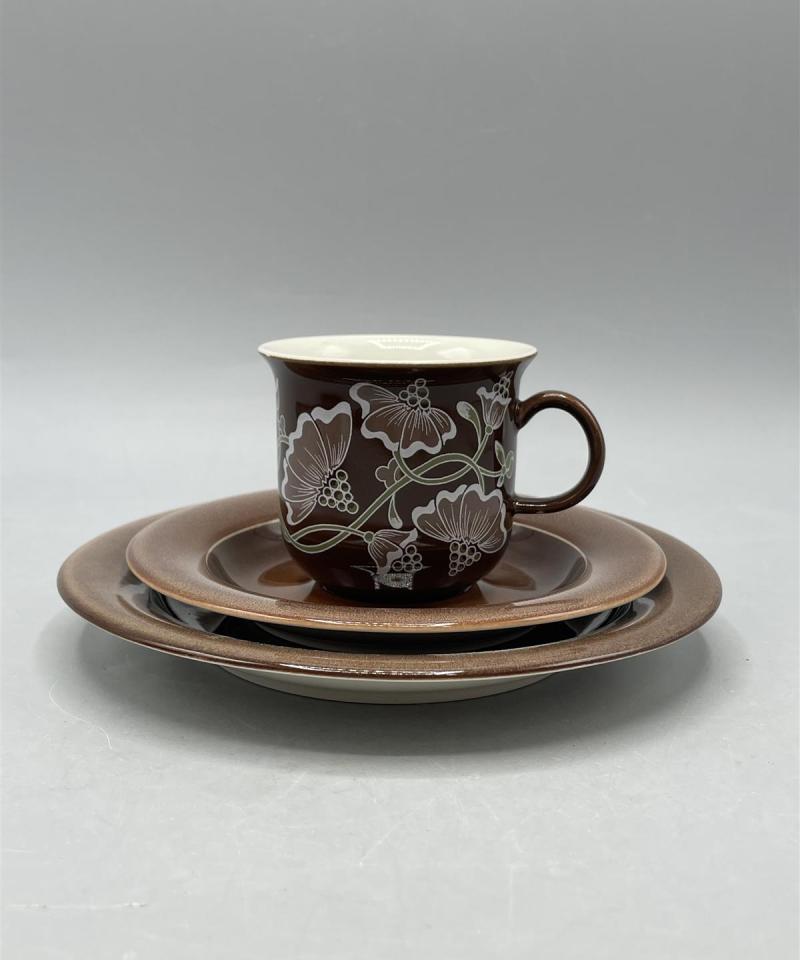 Arabia Kastanja kahviastia 13-osaa, Inkeri Leivo