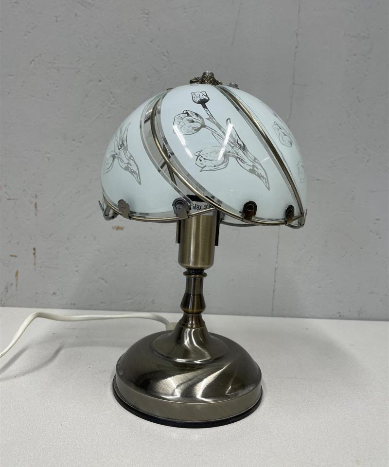 Pöytävalaisin metallijalka lasivarjostin