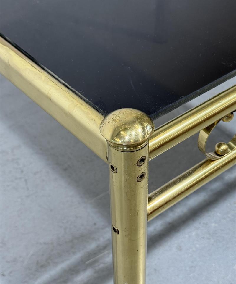 Vintage 70-luku sohvapöytä lasi