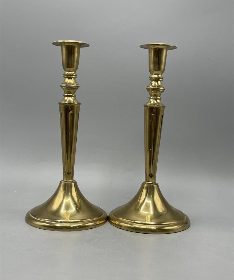 Messinki kynttilänjalka pari 24 cm (A)