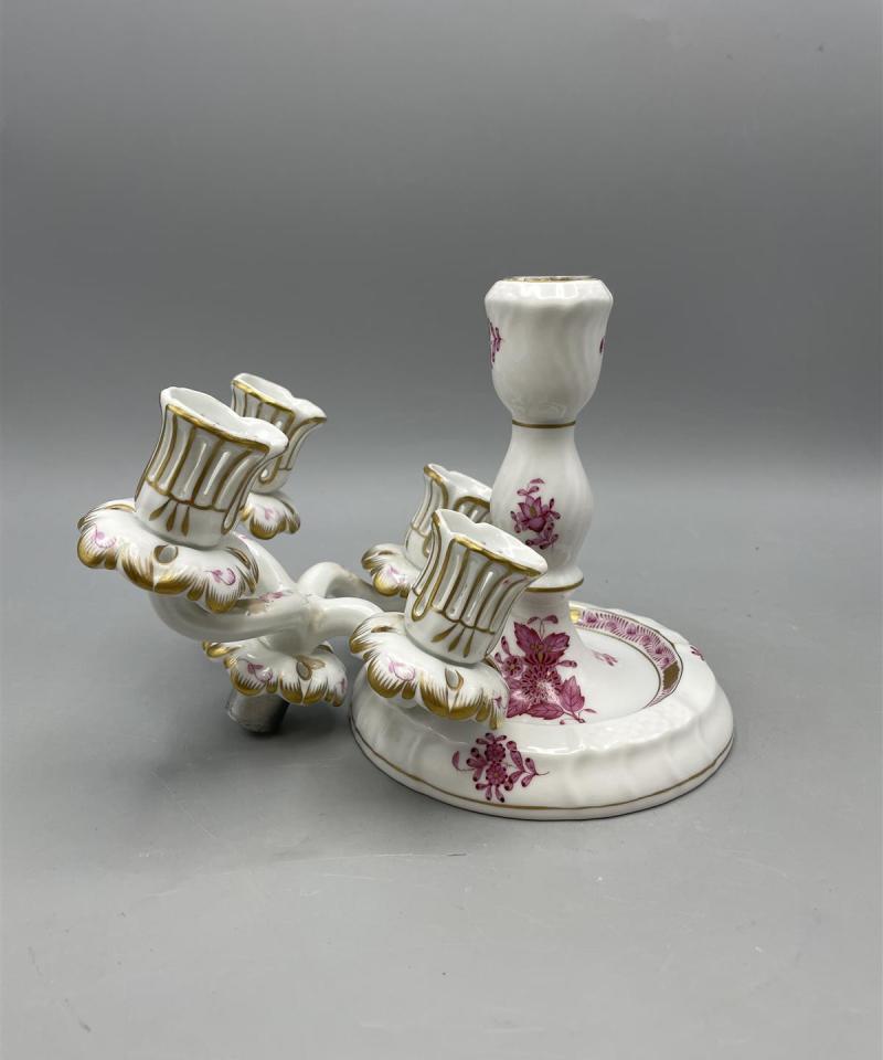 Herend posliini kynttilänjalka 4-haaraa