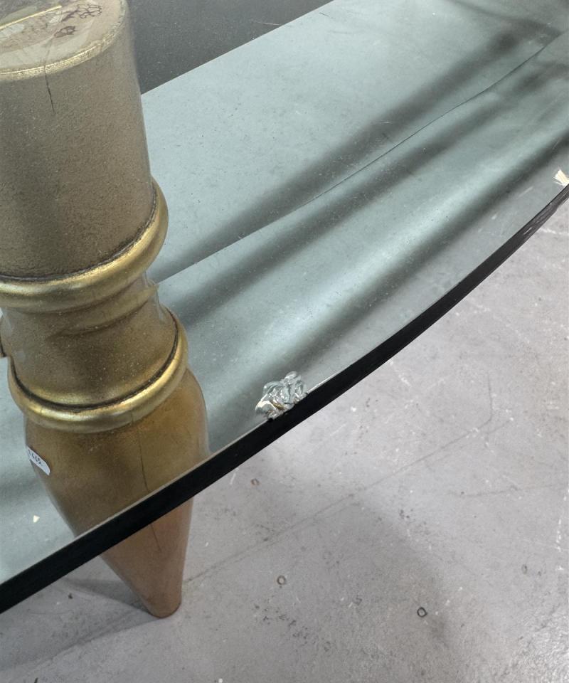 Massiivi lasitaso ruokapöytä 300x120