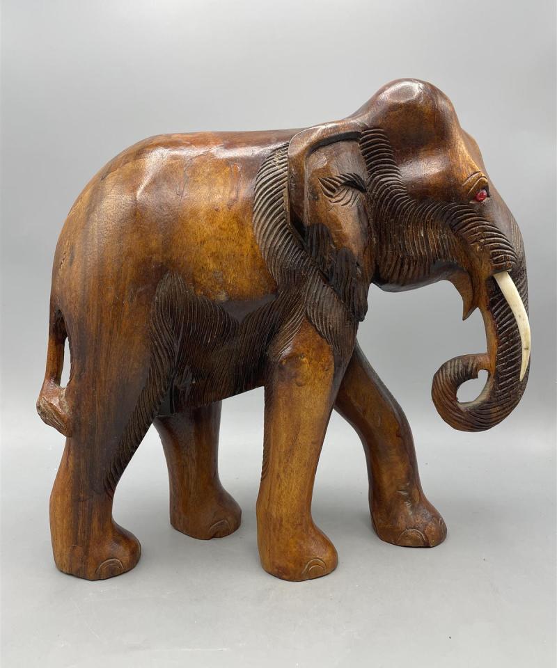 Norsu figuuri käsinveistetty 30cm