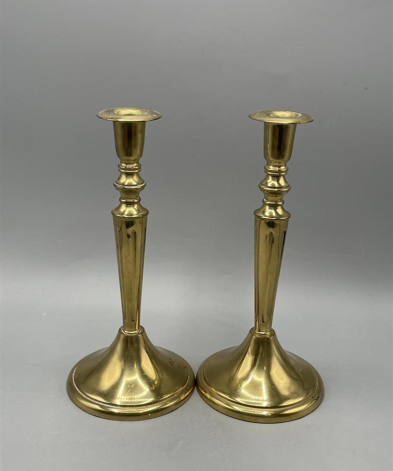 Messinki kynttilänjalka pari 24 cm (A)