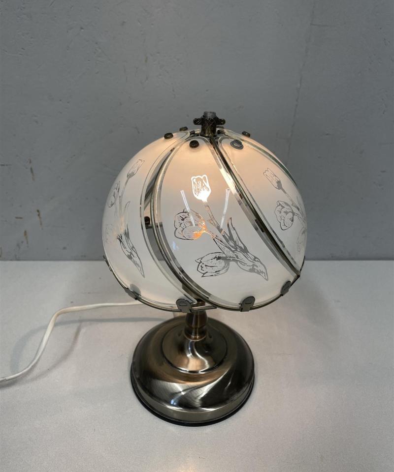 Pöytävalaisin metallijalka lasivarjostin