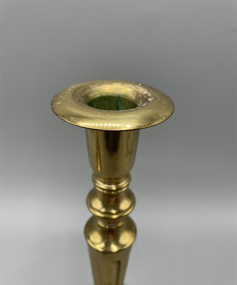 Messinki kynttilänjalka pari 24 cm (A)