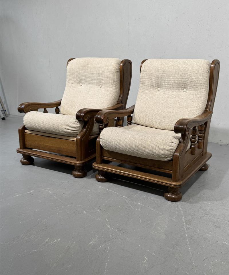 Rustiikki puurunko nojatuolit