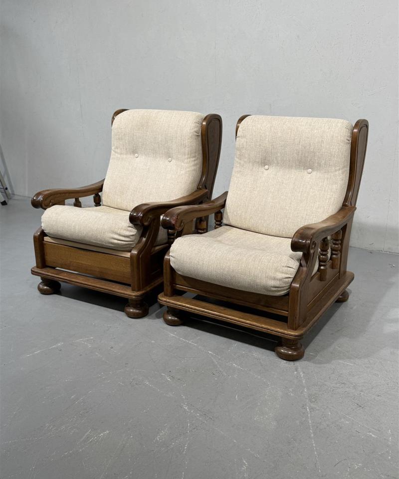 Rustiikki puurunko nojatuolit