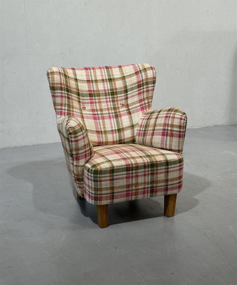 Aino nojatuoli ruutukangas