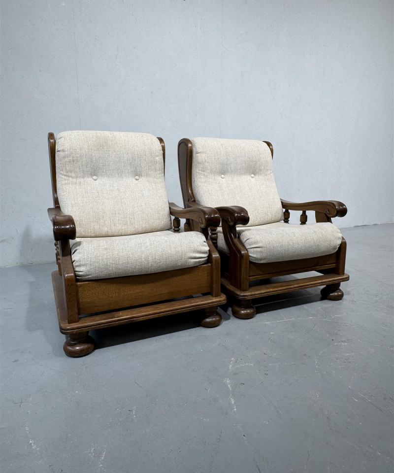 Rustiikki puurunko nojatuolit