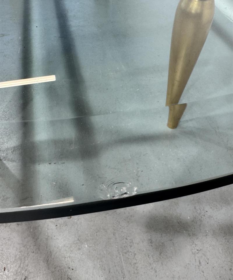 Massiivi lasitaso ruokapöytä 300x120