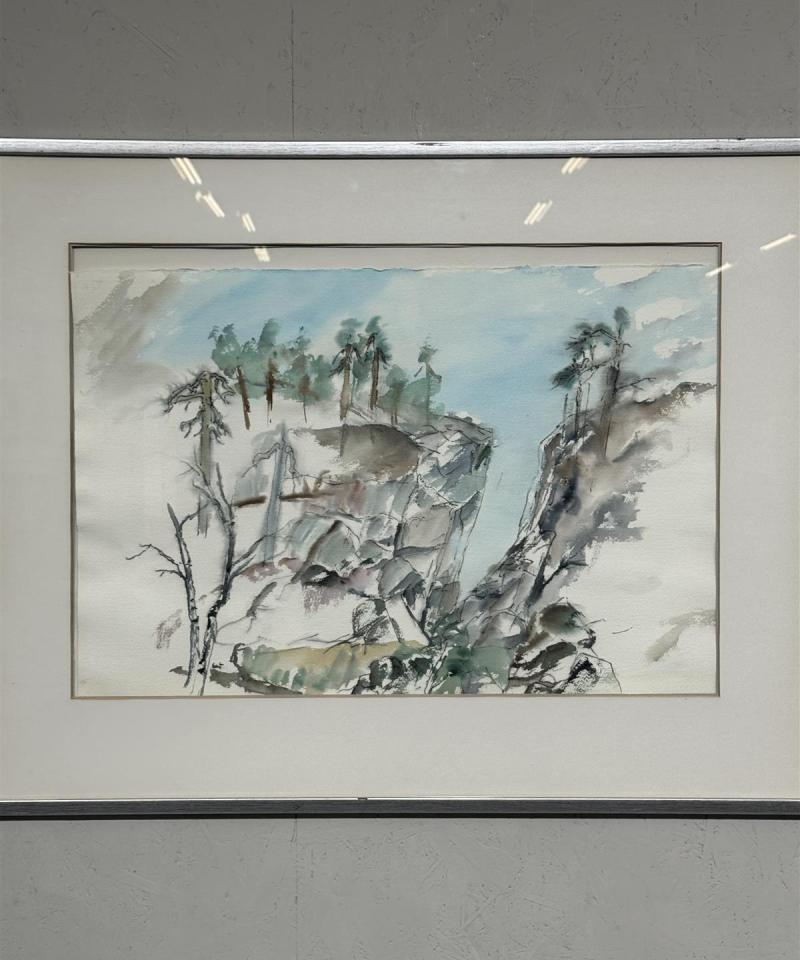 Taulu vesivärimaalaus Kauko Huovinen -88