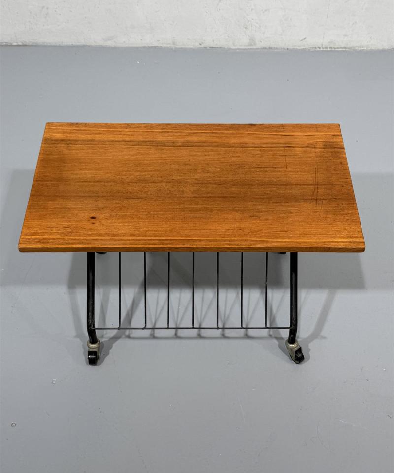 Vintage teak lehtiteline, taittuva