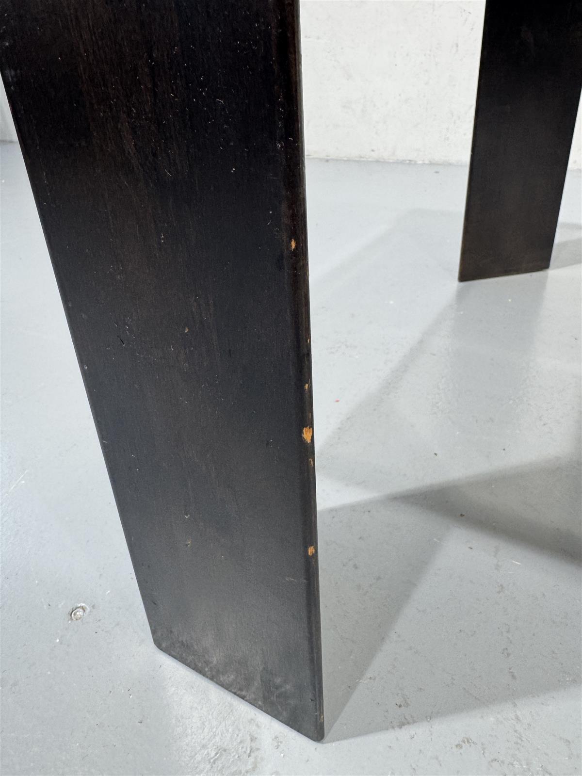 Retro sohvapöytä 76x76, musta