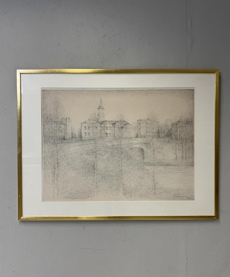 Taulu piirustus Hilkka Inkala 1974