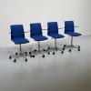P.O. Korhonen toimistotuolit, siniset (4 kpl)