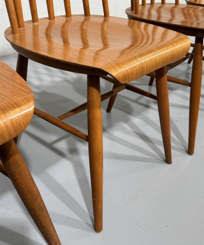 Vintage teak puutuolit (4 kpl)