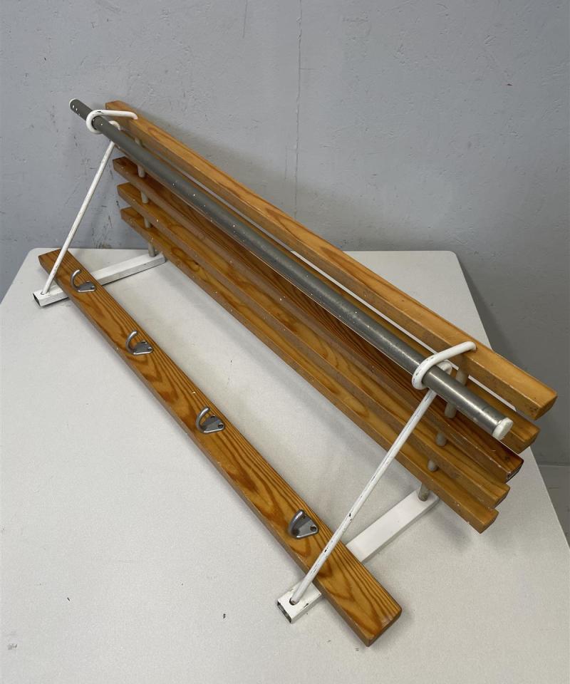 Naulakko puu ja metalli 80cm