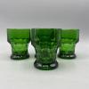 Retro Italialaiset vihreät juomalasit 4kpl