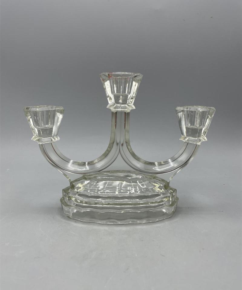 Vintage Riihimäen lasi kynttilänjalka pari