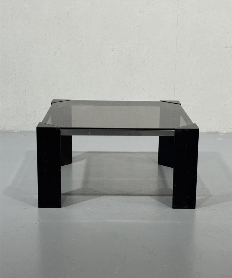 Retro sohvapöytä 76x76, musta