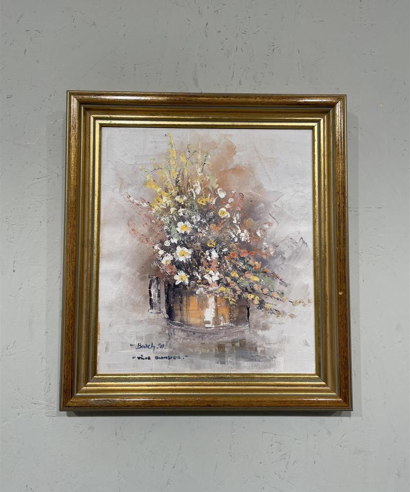 Taulu ”Vilue Blomster” öljyväri, Borch -91