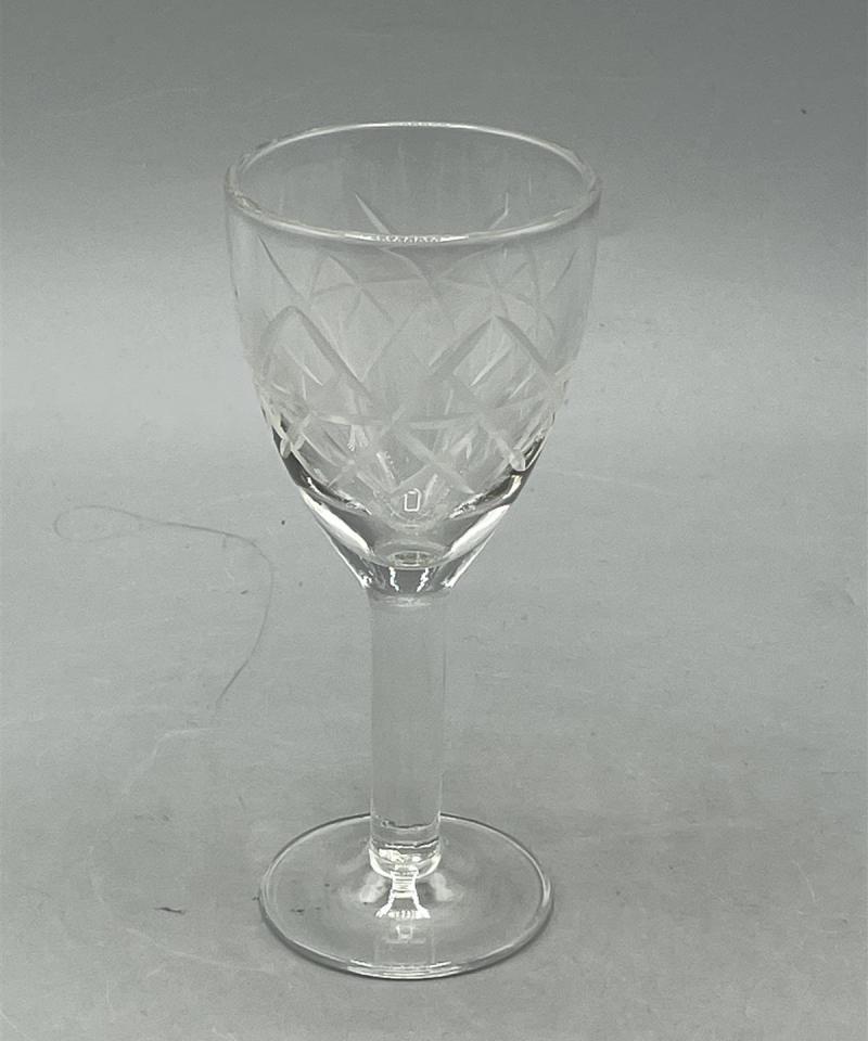 Vintage kristalli liköörilasi 5kpl