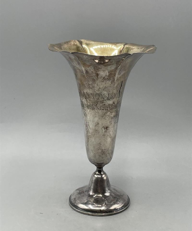 Hopea maljakko pokaali Olavi Mannonen