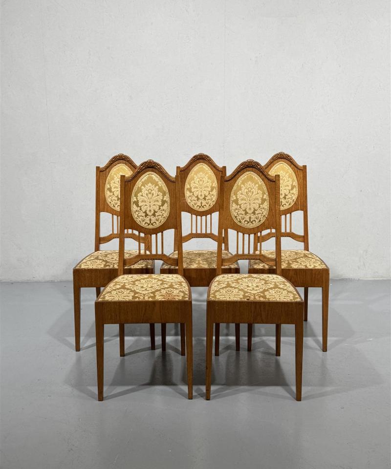 Antiikki tammipuutuoli (5 kpl)