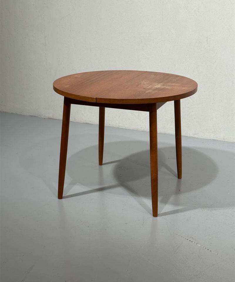 Vintage teak 60-luku ruokapöytä jatkettava