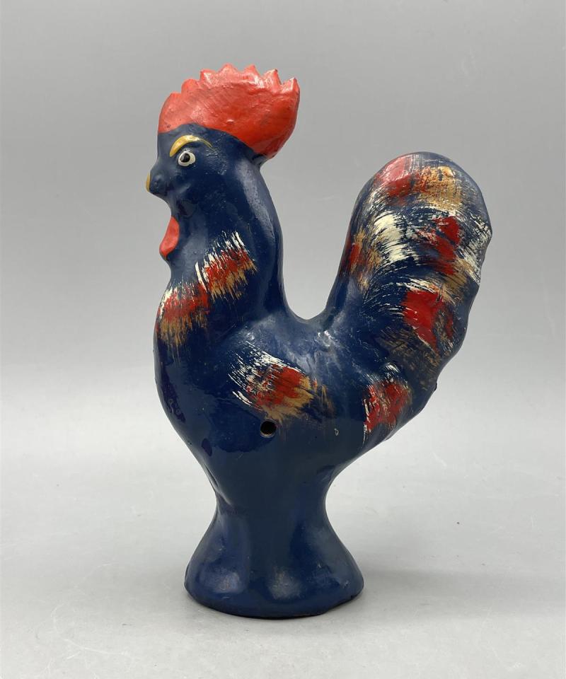 Kukko figuuri käsinmaalattu, S Silfer