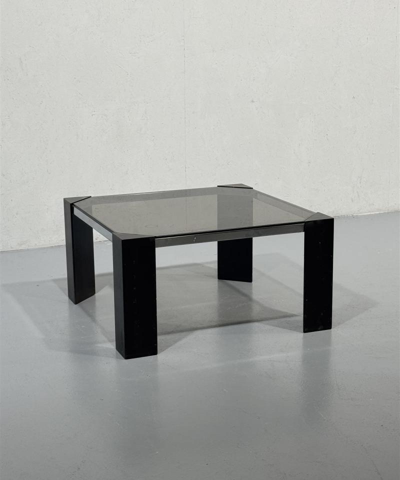 Retro sohvapöytä 76x76, musta