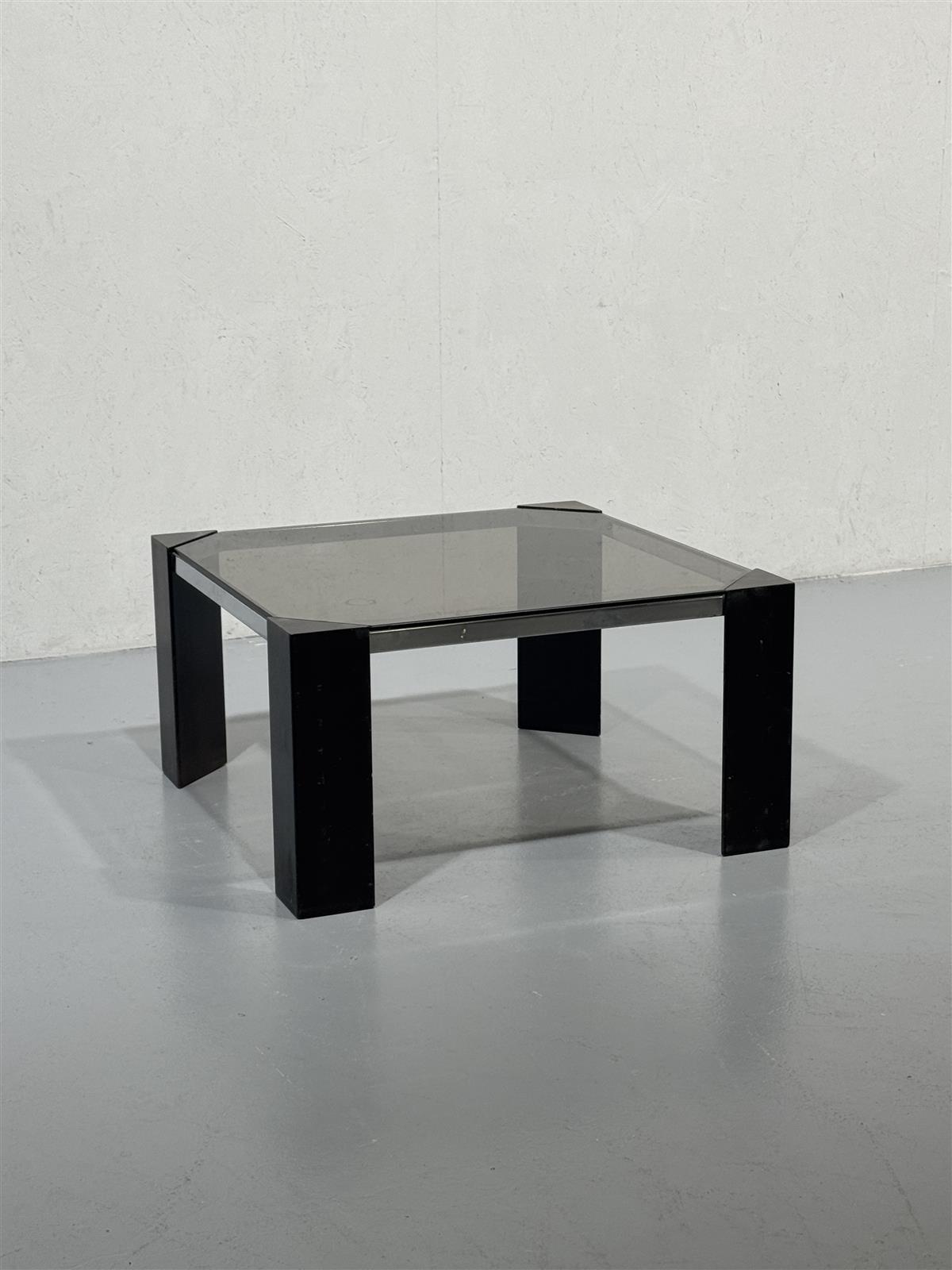 Retro sohvapöytä 76x76, musta