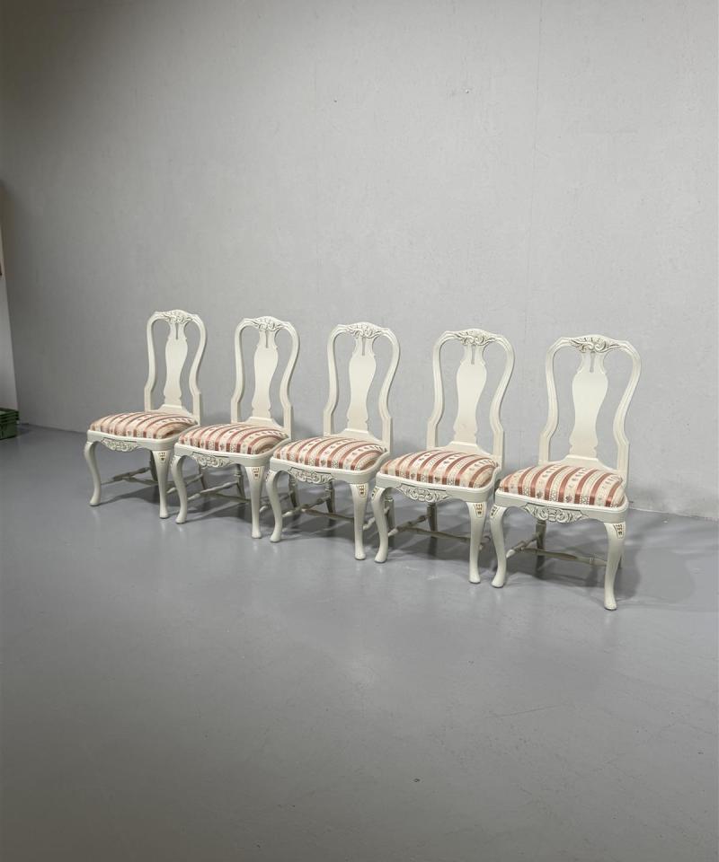 Vinni & Co talonpoikaisrokokooo ruokatuolit (5 kpl)