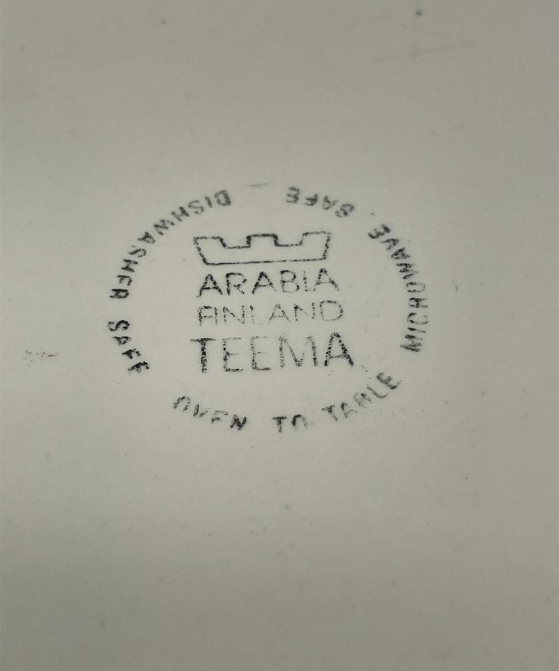 Arabia Teema sininen tarjoiluvati 2kpl, Kaj Franck