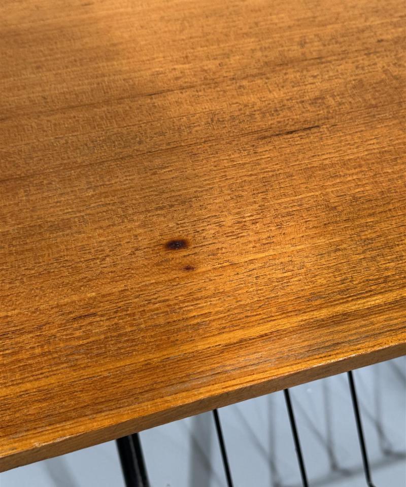 Vintage teak lehtiteline, taittuva