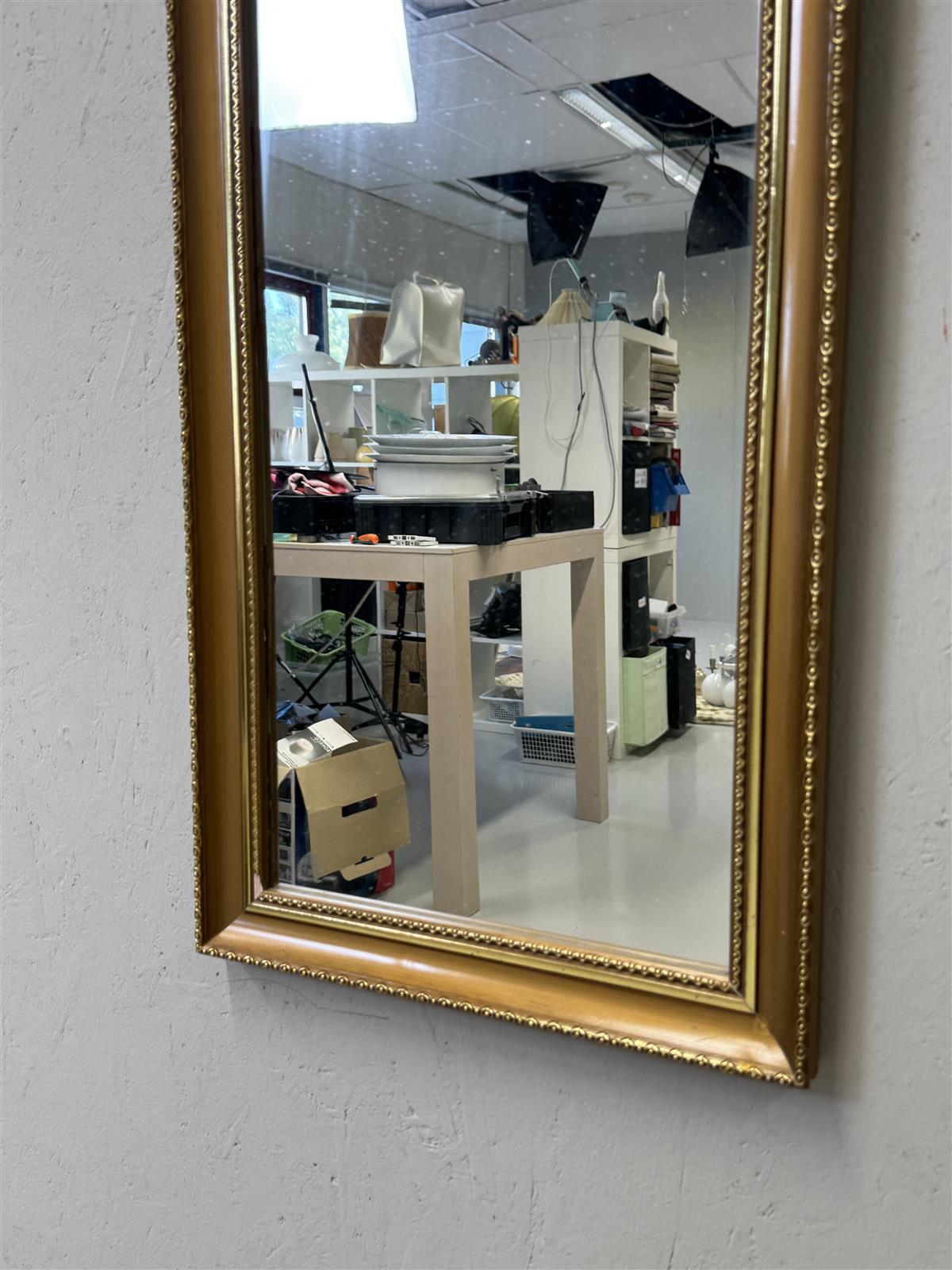 Peili 35x95 kultakehyksellä