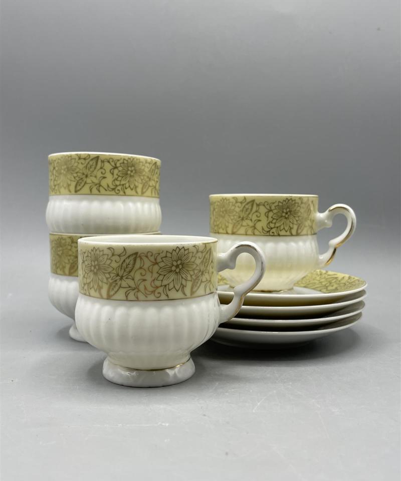 Japan posliini kahvikupit 4kpl