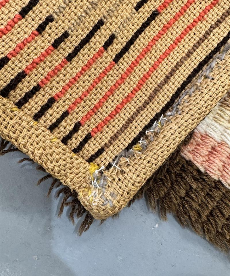 Vintage 1936 ryijy 71x95