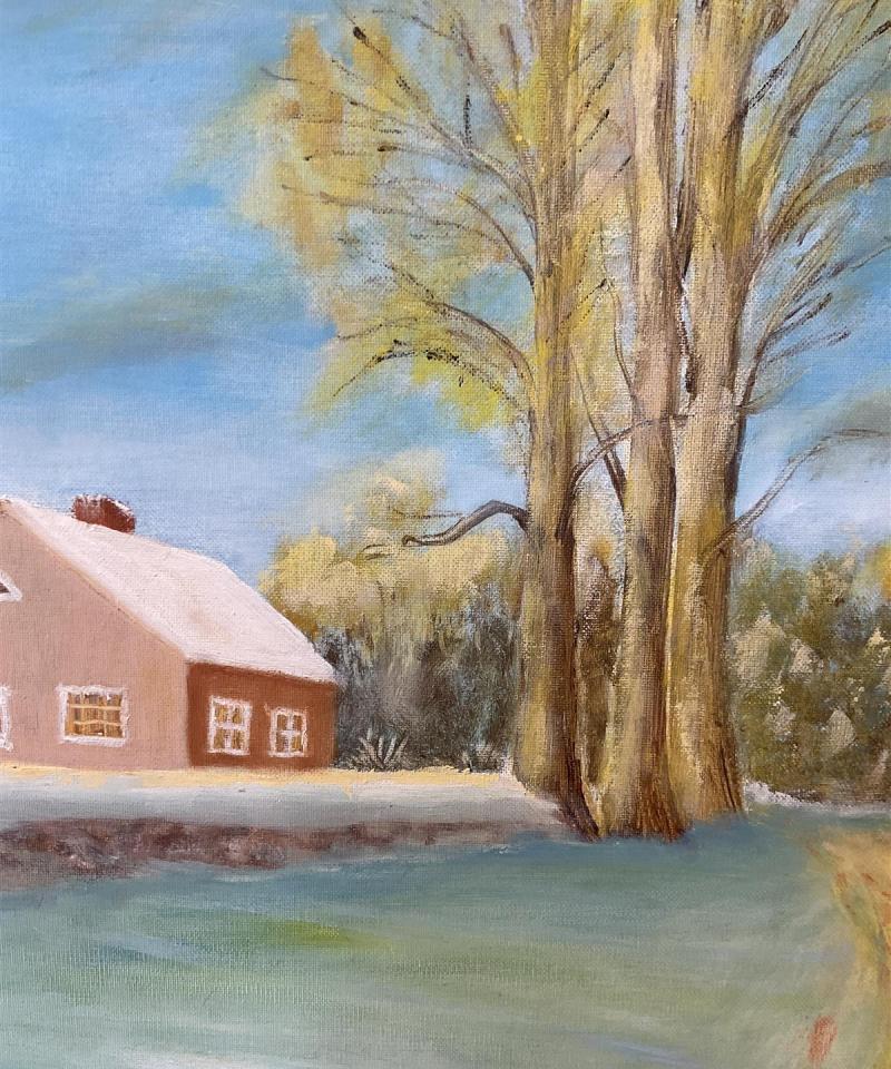 Taulu maisema öljyväri, Sven Parviainen -93