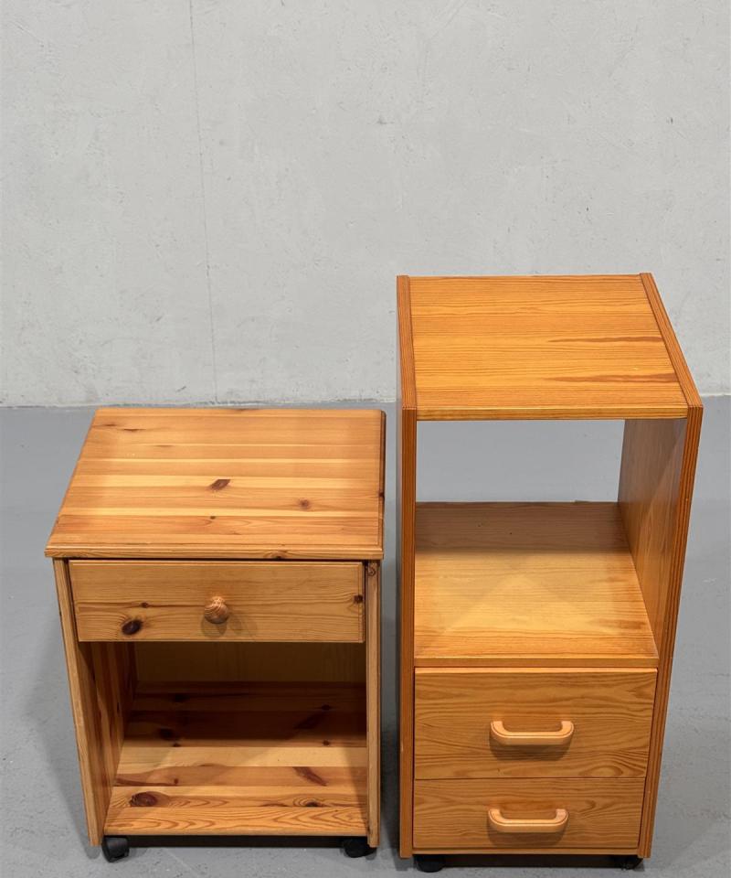 Yöpöytä ja taso rullilla