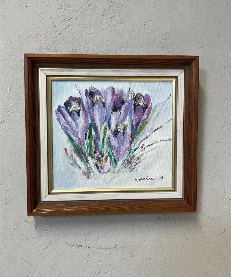 Taulu ”Kukkia” öljyväri, M Hietanen -79