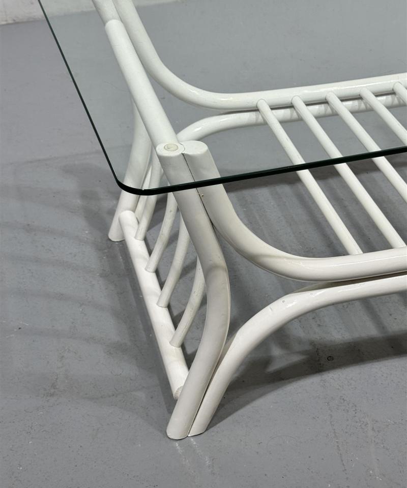 Sohvapöytä 100x64 rottinkirungolla