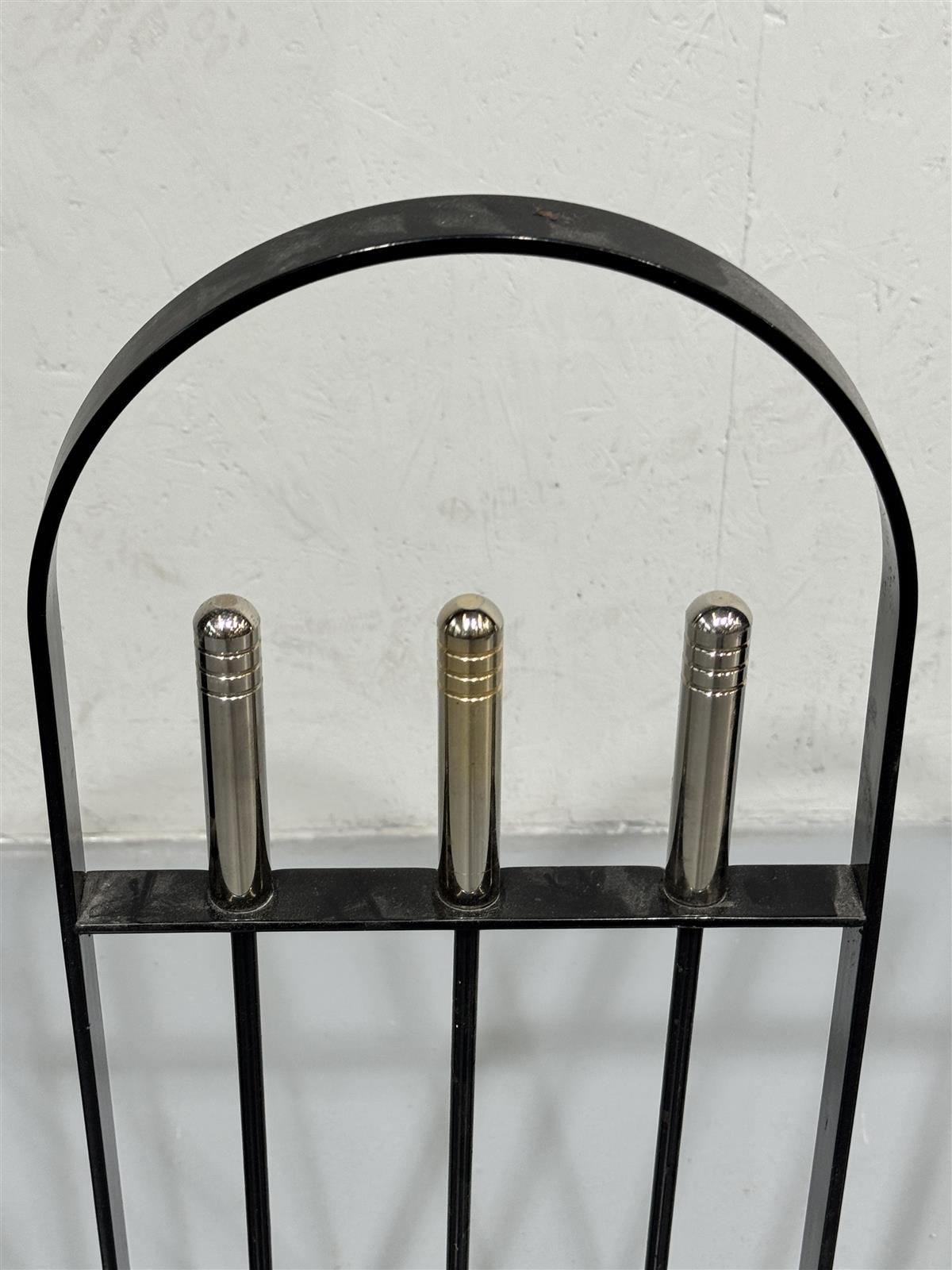 Takkatyökalusetti, metalli, musta