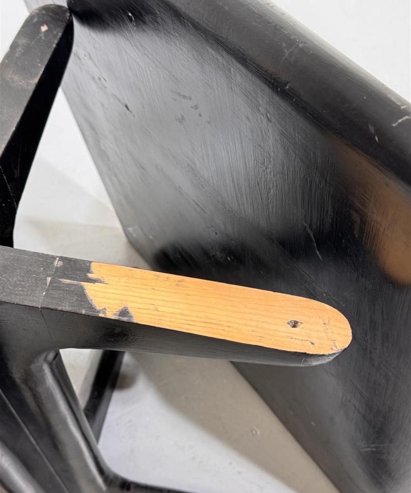 Vintage pöytä 80x80 musta