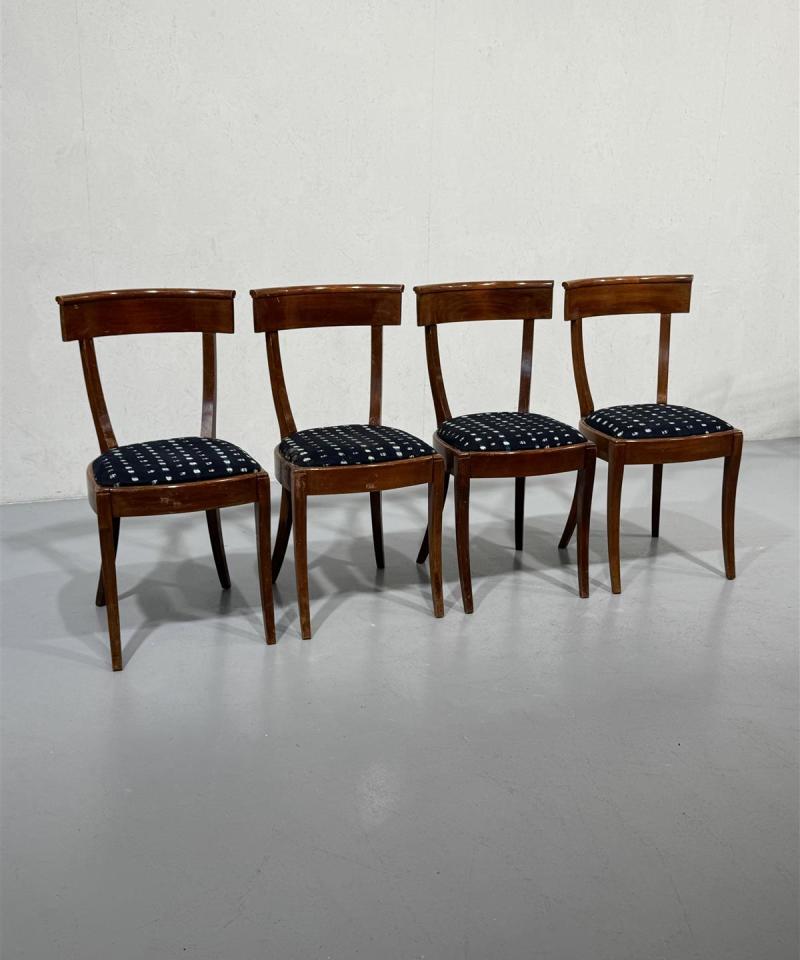 Vintage 50-luku tuolit puu (4 kpl)