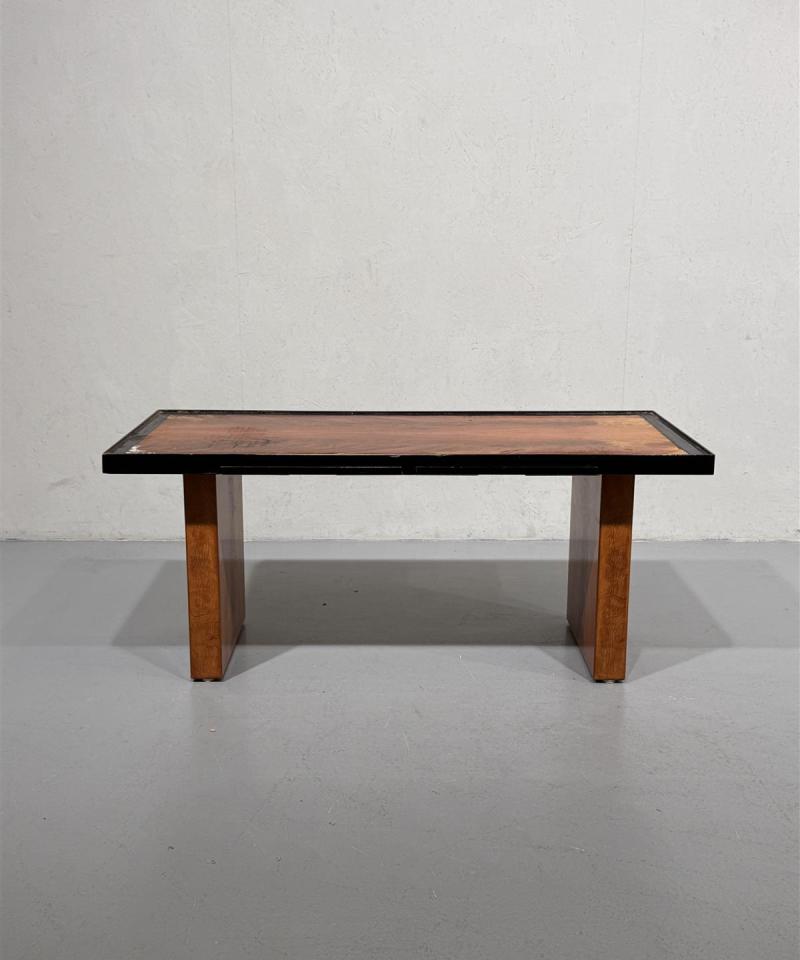 Art Deco sohvapöytä puu-musta